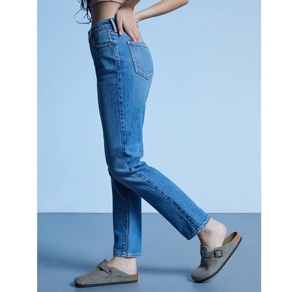 PacSun Mom Jean Medium Light Wash High Rise Jeans Size 25 - Picture 13 of 15